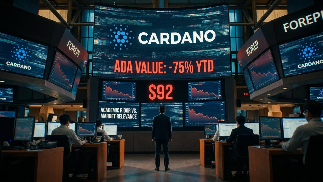 Cardano has lost nearly three-quarters of its value in a year. The slow-and-steady blockchain thesis is being tested in real time.
