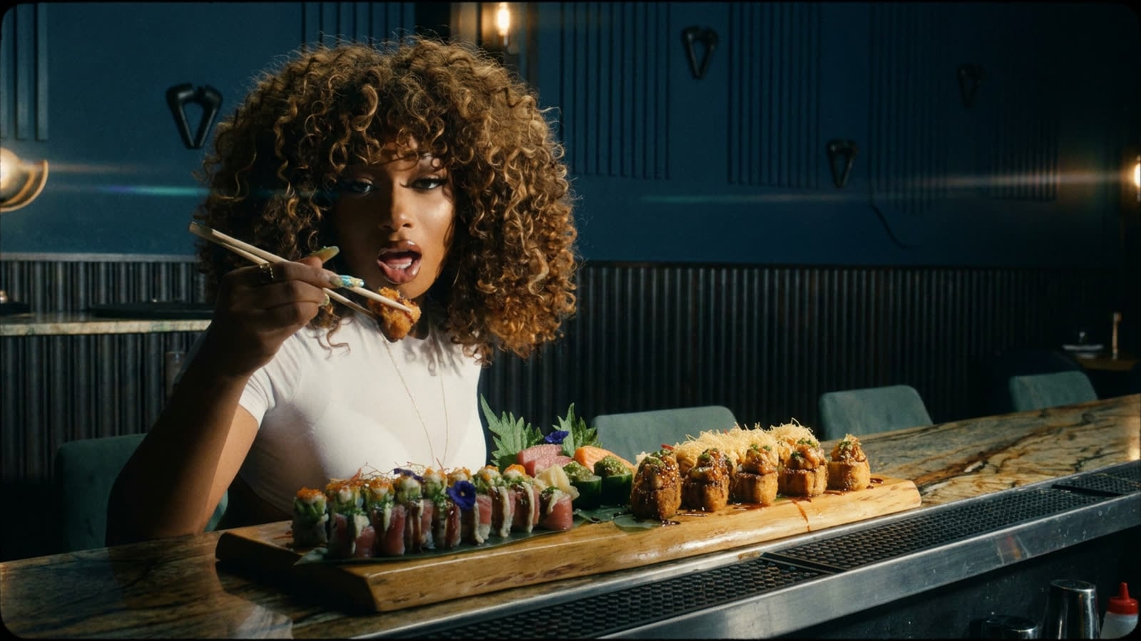 Happy Sushi Day, apparently. The raw fish has become Hollywood's safest public meal.
